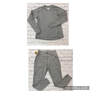 Carhartt ladies FORCE sz L Gray Top and Pants for layered wear. Pants NWT
